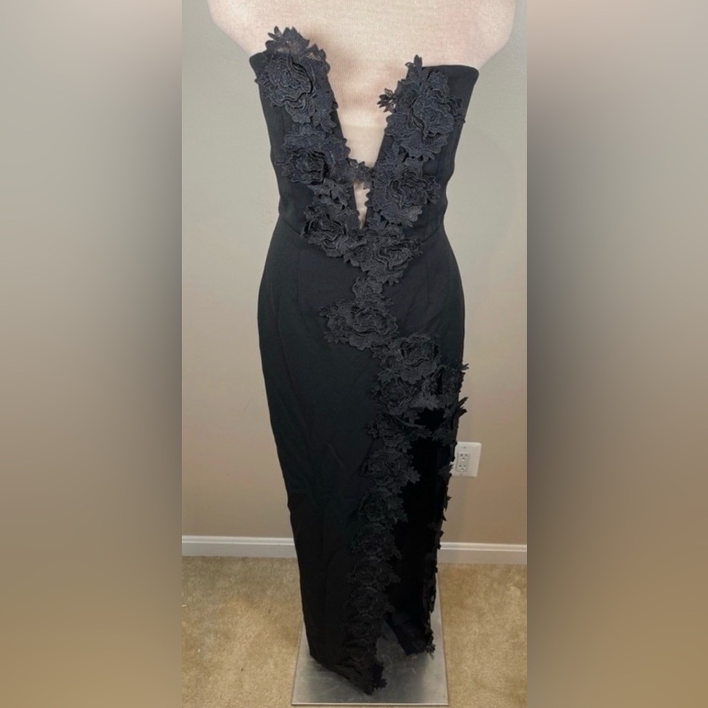 Sau Lee Florence Black Lace Dress - Picture 3 of 5
